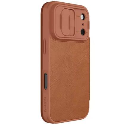 قاب چرمی کلاسوری آیفون 17 پرو نیلکین Nillkin Qin Pro Leather