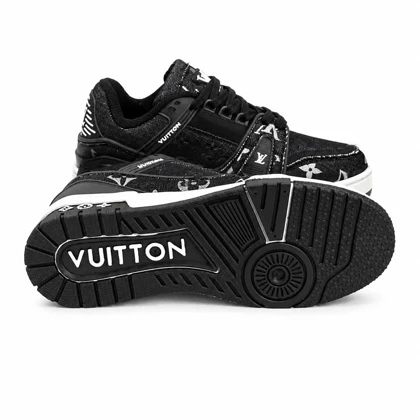 کفش کتانی مردانه مدل ونس لوی ویتون مشکی سفید Vans Louis Vuitton
