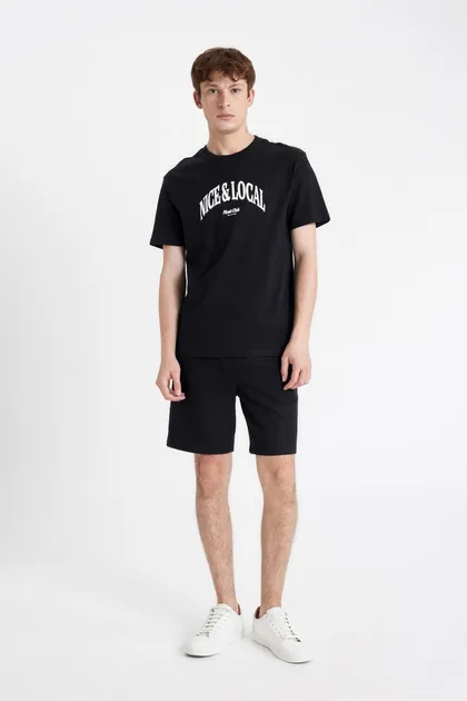 شورت پارچه ای سلانیک با تناسب معمولی D4546AX24SM