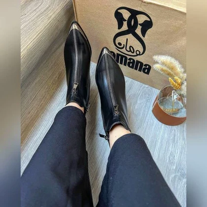 نیم بوت پاشنه جلو زیپ _ 1271
