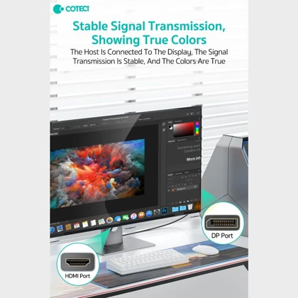 کابل دیسپلی به hdmi یک متری کوتسی 87406