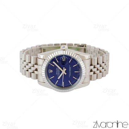 ساعت رولکس دیت جاست مردانه سیلور صفحه سرمه ای 105238
