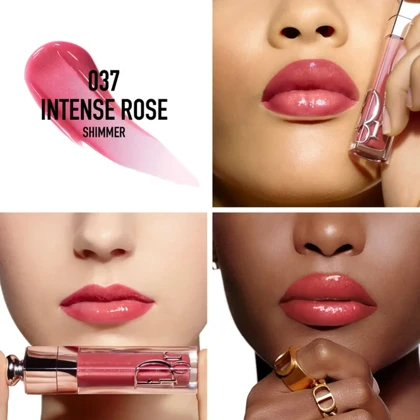 لیپ گلاس حجم‌دهنده مایع دیور مدل Addict Lip Maximizer رنگ Intense Rose شماره 037 – 6 میلی‌لیتر