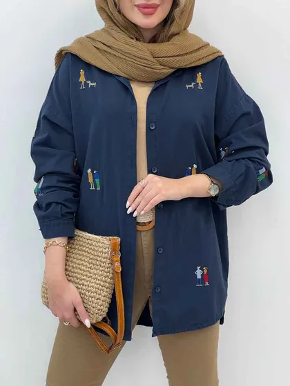 مانتو گلدوزی کارولین