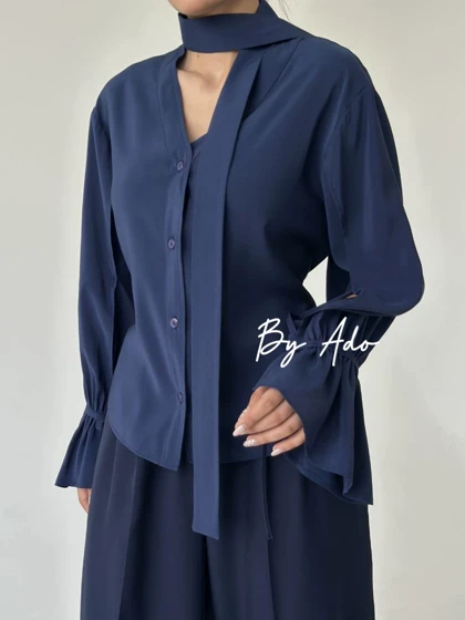 شومیز پشت گره 0477