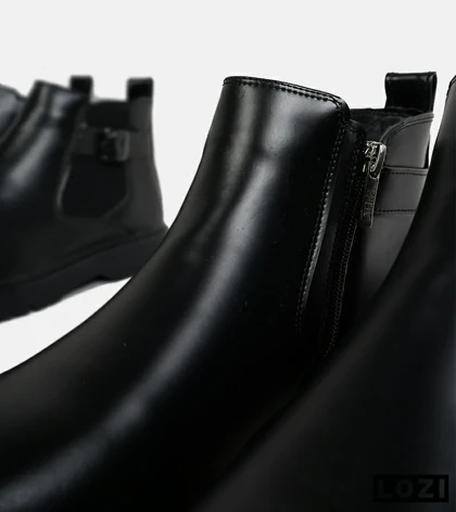 بوت مردانه چرمی مشکی ZARA مدل 5912