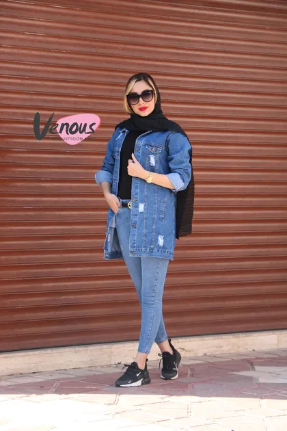 کت جین آبی متوسط Defacto
