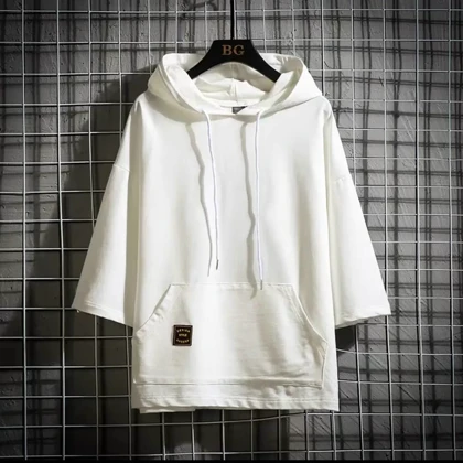 تیشرت کلاهدار پنبه لش