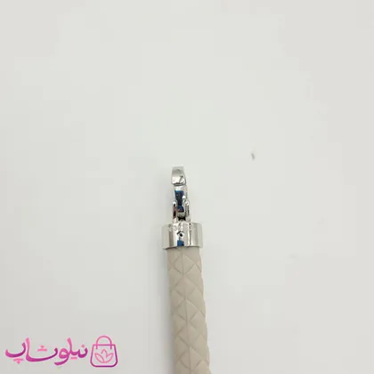 دستبند امگا رابر طوسی روشن با قفل نقره ای کیفیت مستر