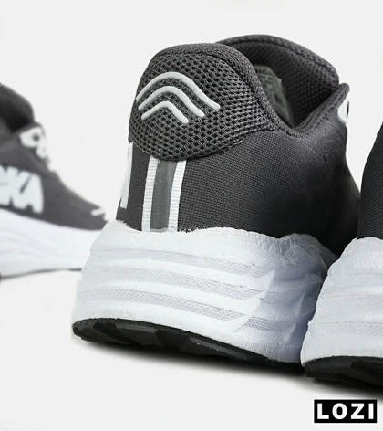 کفش کتانی طوسی فیلی سفید HOKA مدل 7337