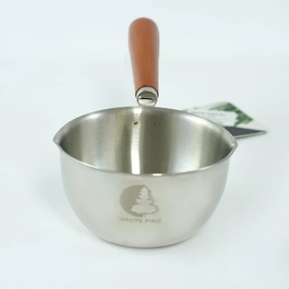 شیر جوش دو لبه استیل 300 دسته چوبی WP