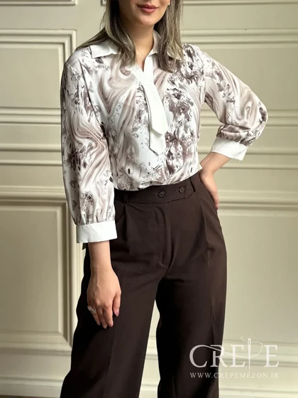 شومیز طرح کروات طرحدار