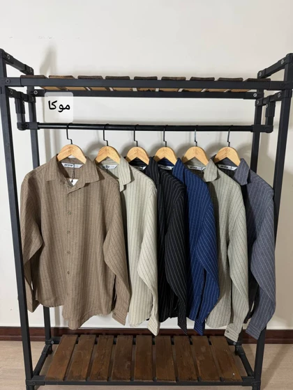 پیراهن راه راه مردانه 2613