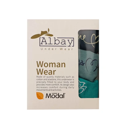 شورت زنانه مودال پک 3 عددی (سبزآبی-اقیانوسی-کله غازی) Albay