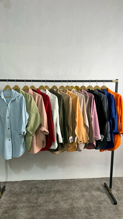 مانتو شومیزی لینن نچرال قد 75 خنک و تابستانی