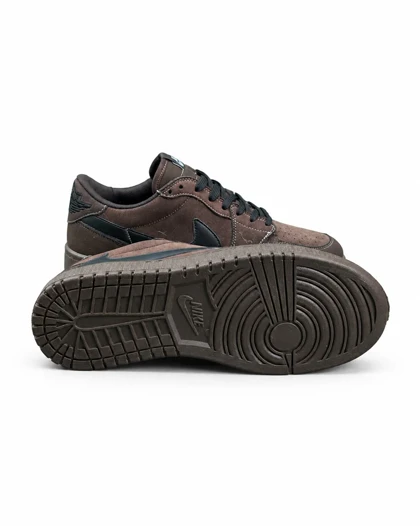کفش کتانی مردانه مدل نایکی ترویس قهوه ای مشکی Nike travis