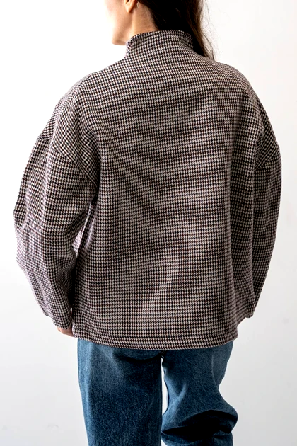 کت جیب‌دار یقه ایستاده زنانه