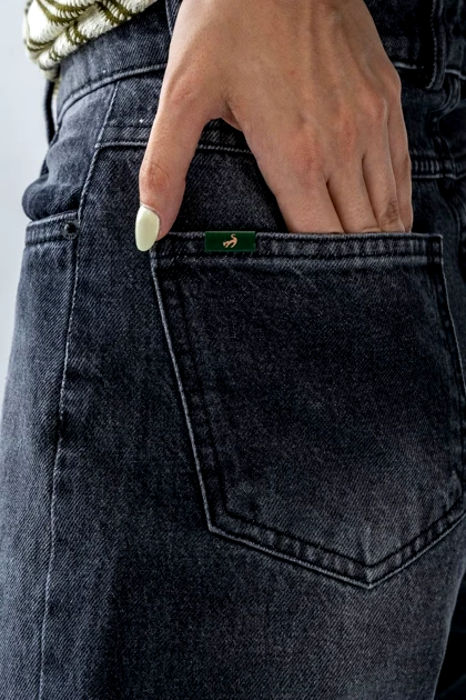 شلوار جین نیم بگ زنانه