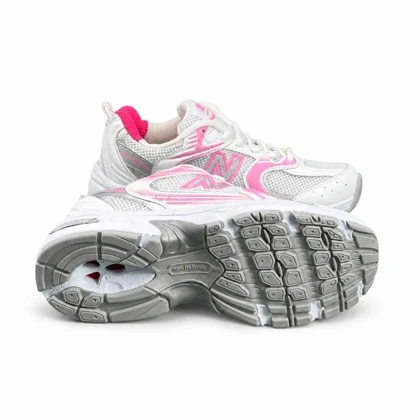 کتانی زنانه مدل نیوبالانس 530 سفید صورتی (کیفیت درحد مستر) New Balance