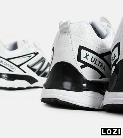 کفش کتانی بزرگ پا سفید مشکی Salomon X ULTRA