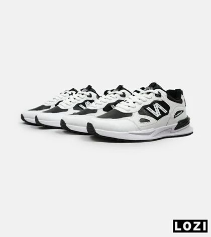 کفش کتانی مردانه سفید مشکی NEW BALANCE yg niubailun