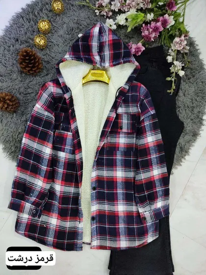 شکت کلاه دار ضخیم گلاویژ-چهارخانه درشت