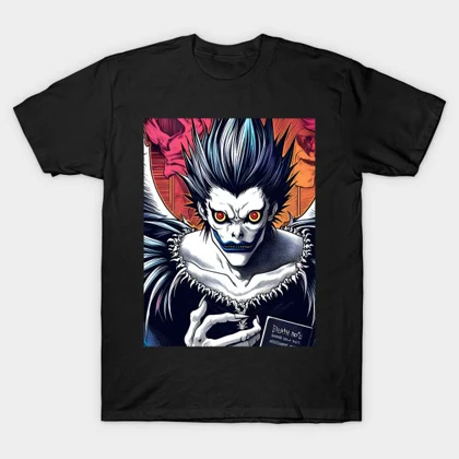 تیشرت دفترچه مرگ تیشرت انیمه death note کد 79746