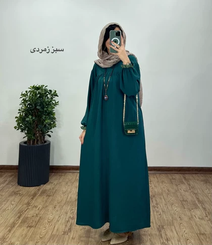 مانتو عبایی بلند رایلی کد 2638