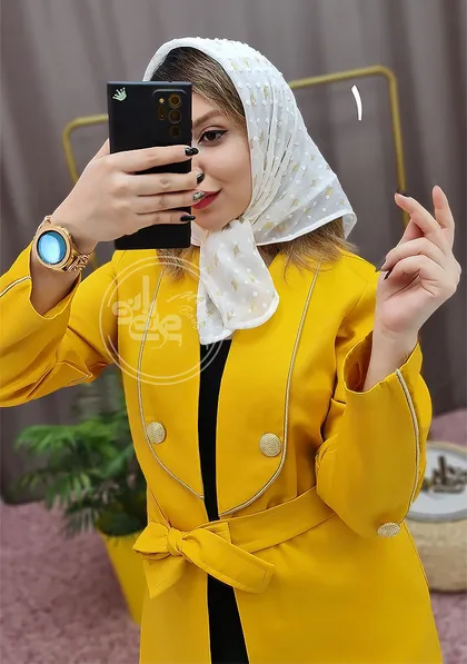 مینی اسکارف طلایی