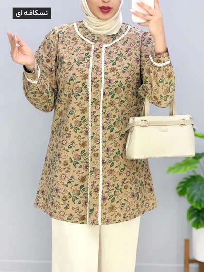 شومیز عروسکی لینن شادرخ کد 20145608