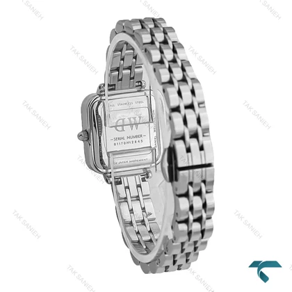 ساعت DW زنانه مربعی استیل صفحه آبی DW-7123-L
