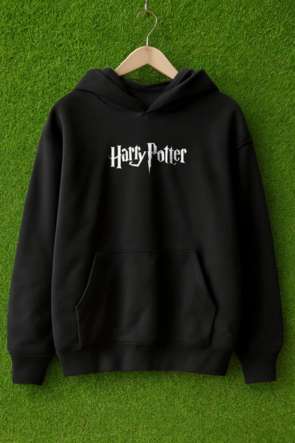 هودی مشکی طرح هری پاتر