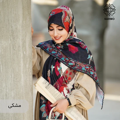 روسری نخ پنبه سیمرغ