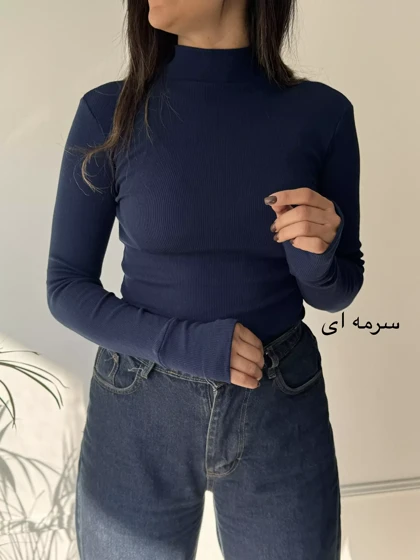 بلوز کبریتی فینگردار نیلا