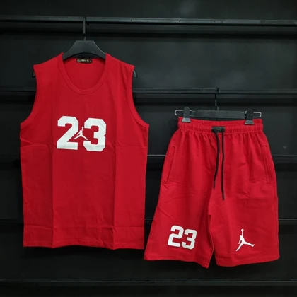 ست تاپ و شلوارک نخی جوردن با 7 رنگ