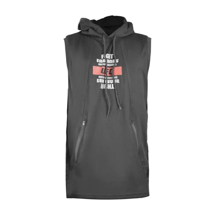 ست رکابی کلاهدار و شلوارک اسپرت یو اف سی مدل HS-3H1337 مشکی