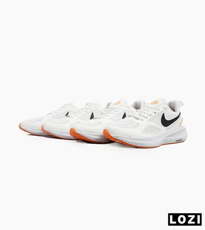 کفش کتانی مردانه سفید نارنجی Nike guide 10