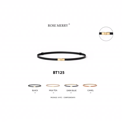 کمربند زنانه رزمری مدل Rose Merry BT125