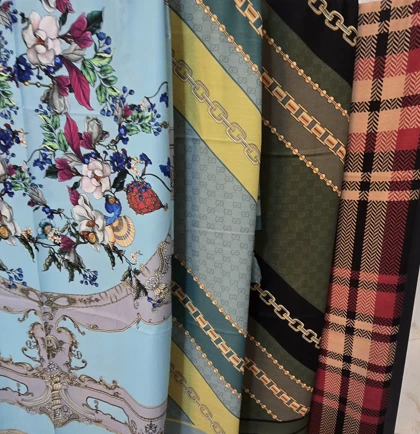 روسری نخی قواره بزرگ میکس زنانه ودخترانه