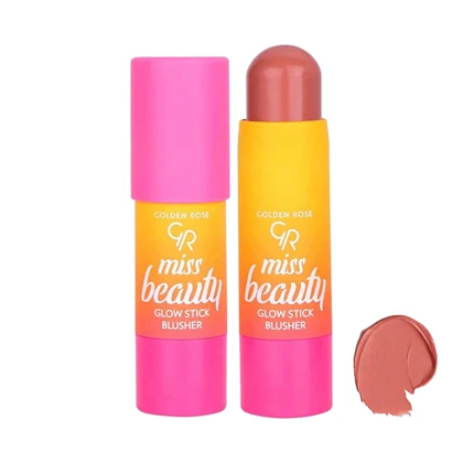 رژگونه استیکی Golden Rose Miss Beauty Glow Stick Blusher – رنگ‌های 01 Peach Flash و 02 Dusty Rose