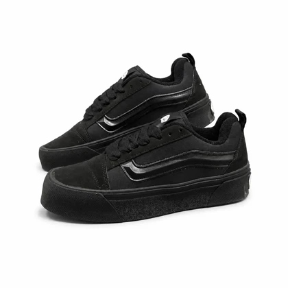 کفش کتانی زنانه مدل ونس اولداسکول کنو مشکی تمام Vans oldskool Knu