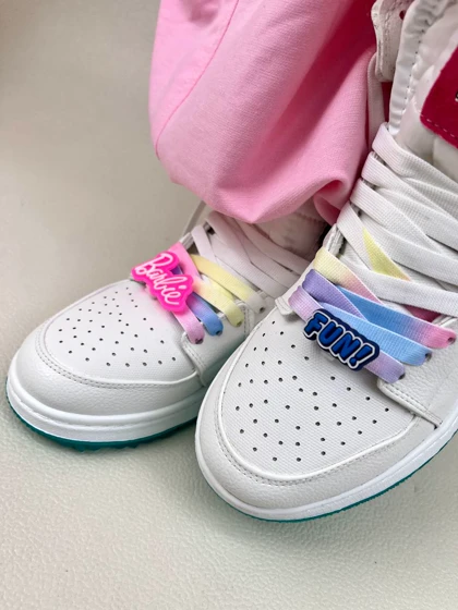 کتانی ونس زنانه ساق‌دار باربی ایر جردن وان air jordan 1 sample barbie کد 912