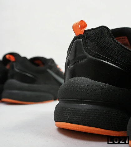 کفش کتانی بزرگ پا مشکی نارنجی NIKE zoom