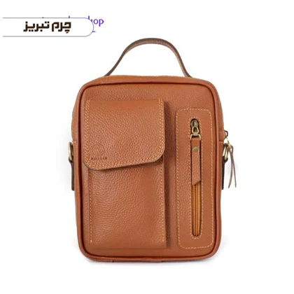 کیف دوشی چرم مدل ساسان HJ20