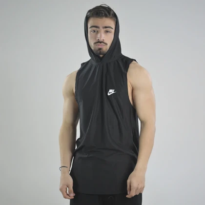 رکابی کلاهدار ورزشی مردانه نایک مدل VHD-Dri Fit-4K1003 طوسی تیره