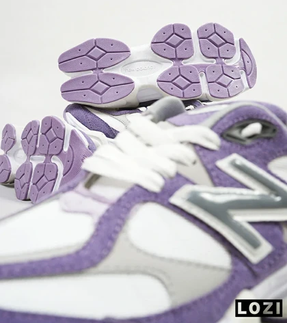 کفش کتانی زنانه بنفش سفید طوسی NEW BALANCE 9060