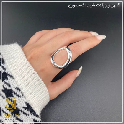 انگشتر زنانه ابکاری نقره کد az13