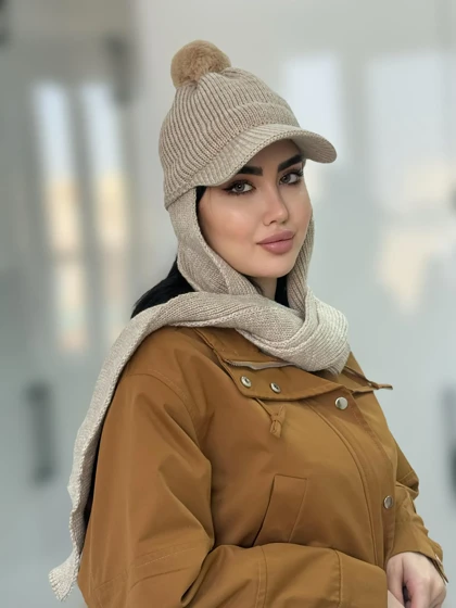 کلاه و شال متصل بهم نقاب دار