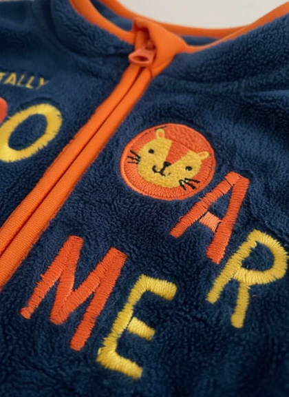 سویشرت زمستانی کودک طرح گلدوزی شیر20034