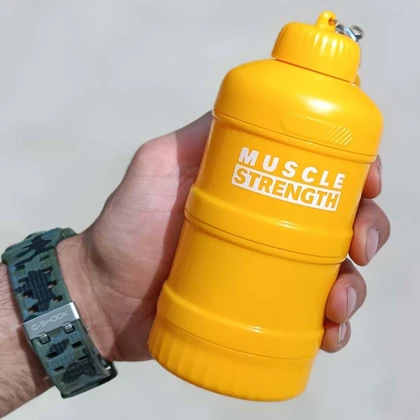 قیف پروتئین ورزشی مدل MUSCLE STRENGTH سه تیکه